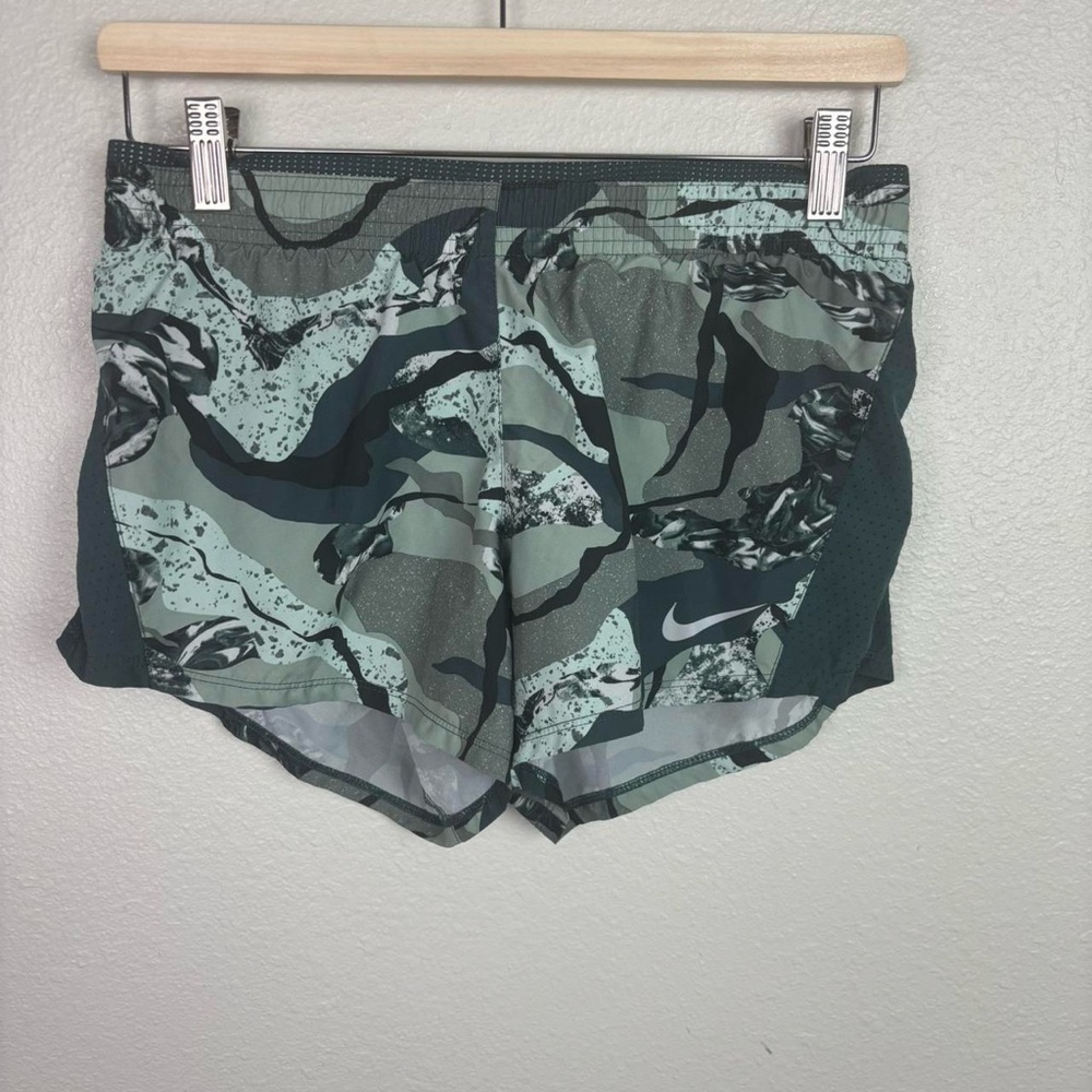 Nike Women's Athletic Shorts with Green Camouflage